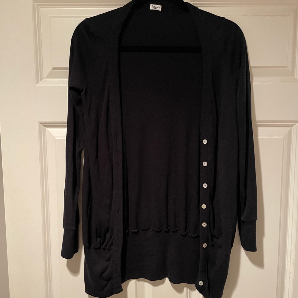 Black Splendid Sweater with Buttons